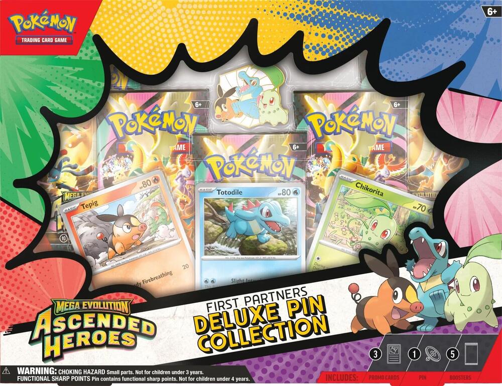 Pokémon TCG: Mega Evolution 2.5 - Ascended Heroes - First Partner Deluxe Pin Collection