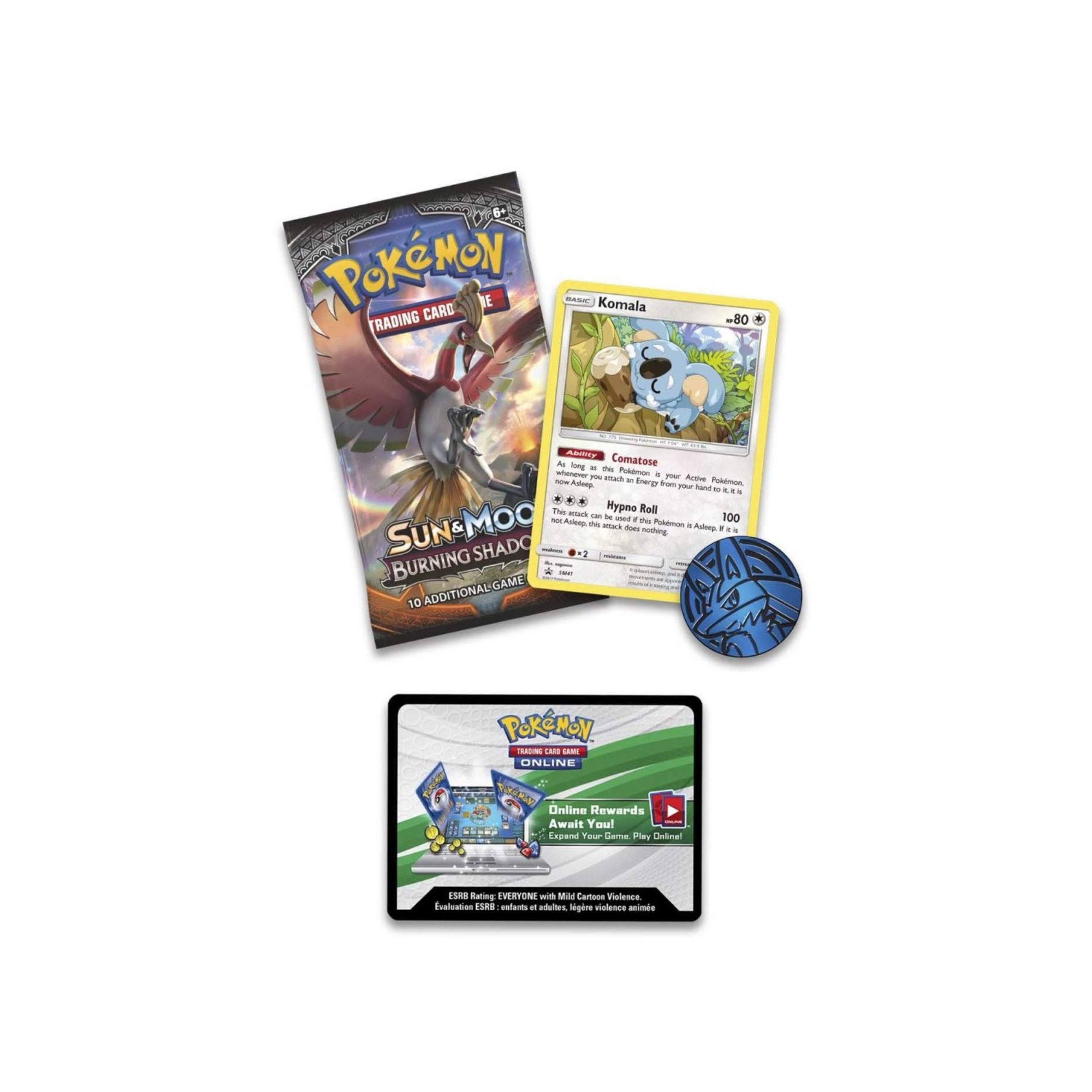 Pokémon TCG: Sun & Moon Burning Shadows Checklane Blister (Komala)