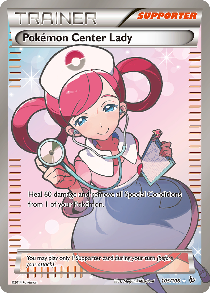 Pokémon Center Lady - Flashfire #105