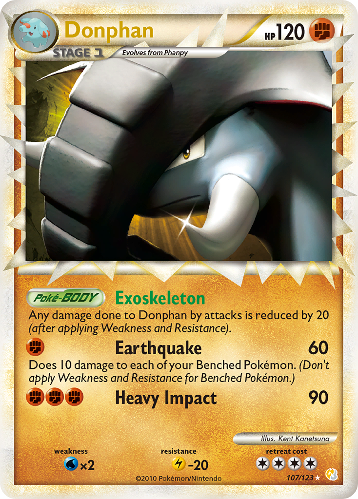Donphan - HeartGold & SoulSilver #107