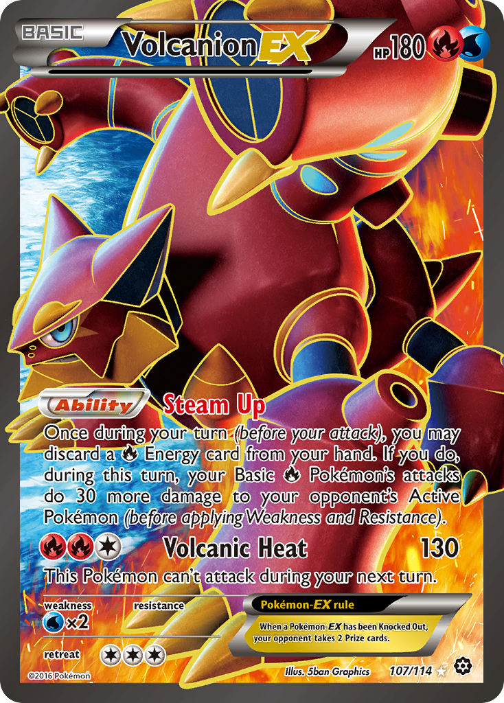 Volcanion-EX - Steam Siege #107