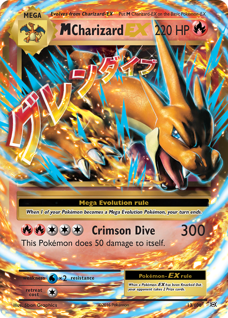 M Charizard-EX - Evolutions #13