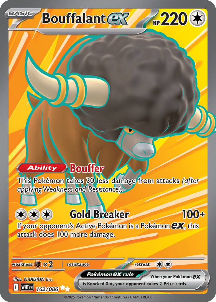 Bouffalant ex - White Flare #162