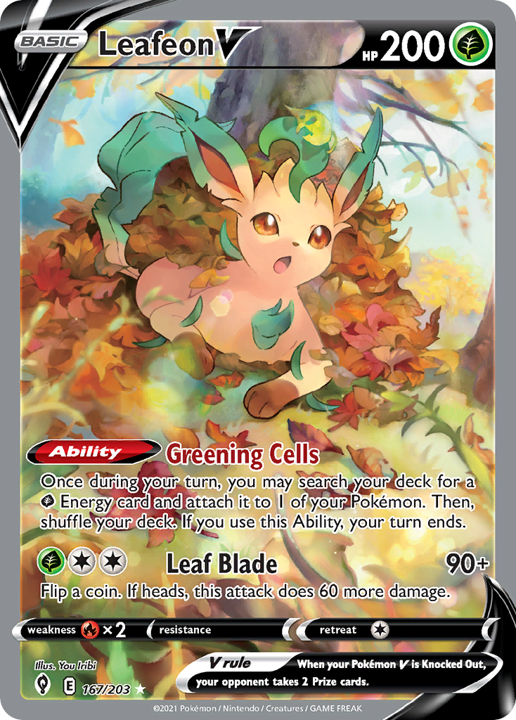 Leafeon V - Evolving Skies #167