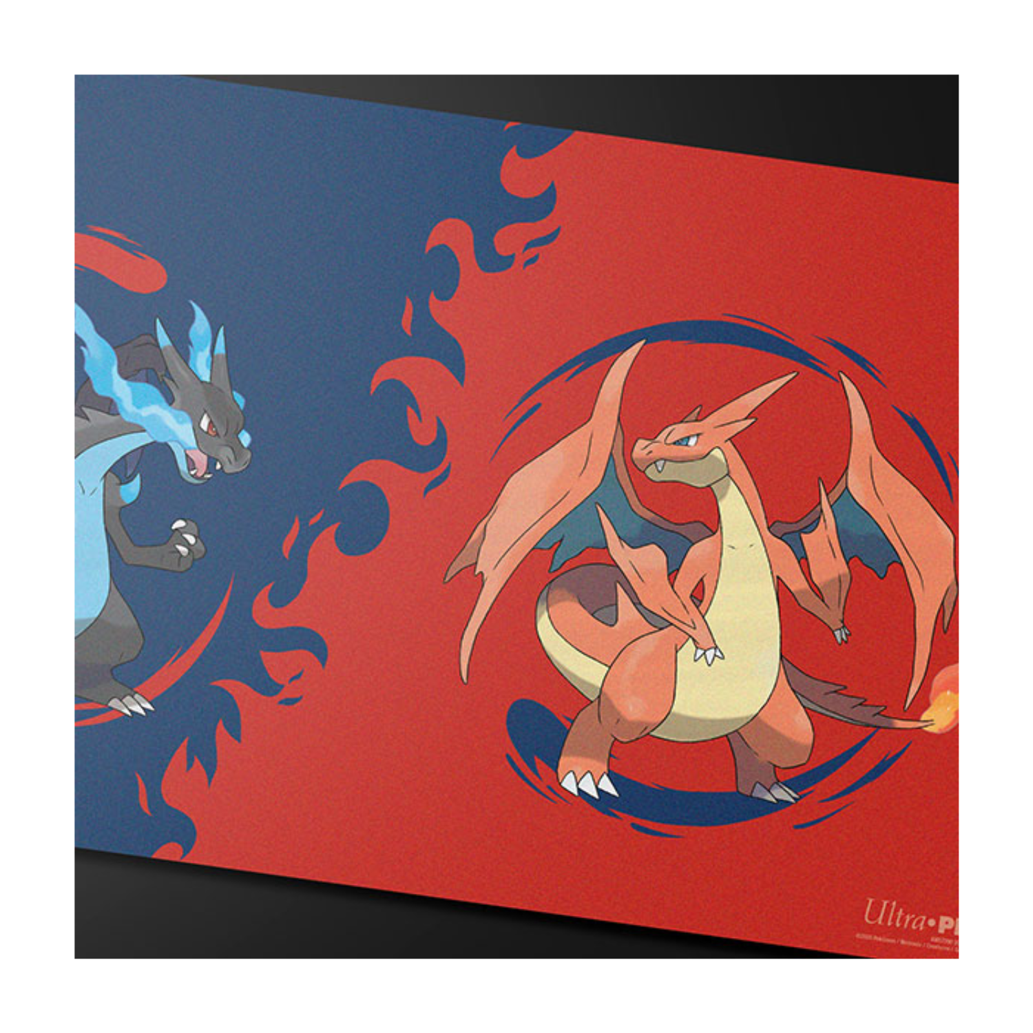 Playmat: Pokemon- Mega Charizard X and Mega Charizard Y