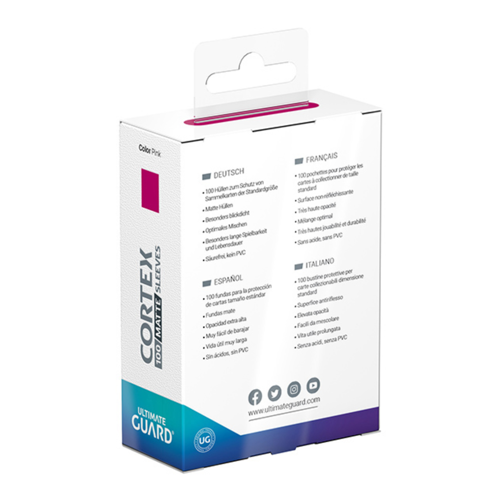 Card Sleeves: Cortex Standard Size- Matte Pink