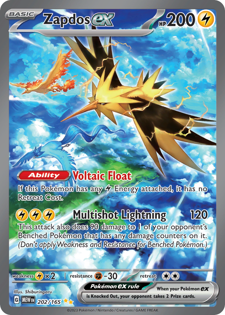 Zapdos ex - 151 #202