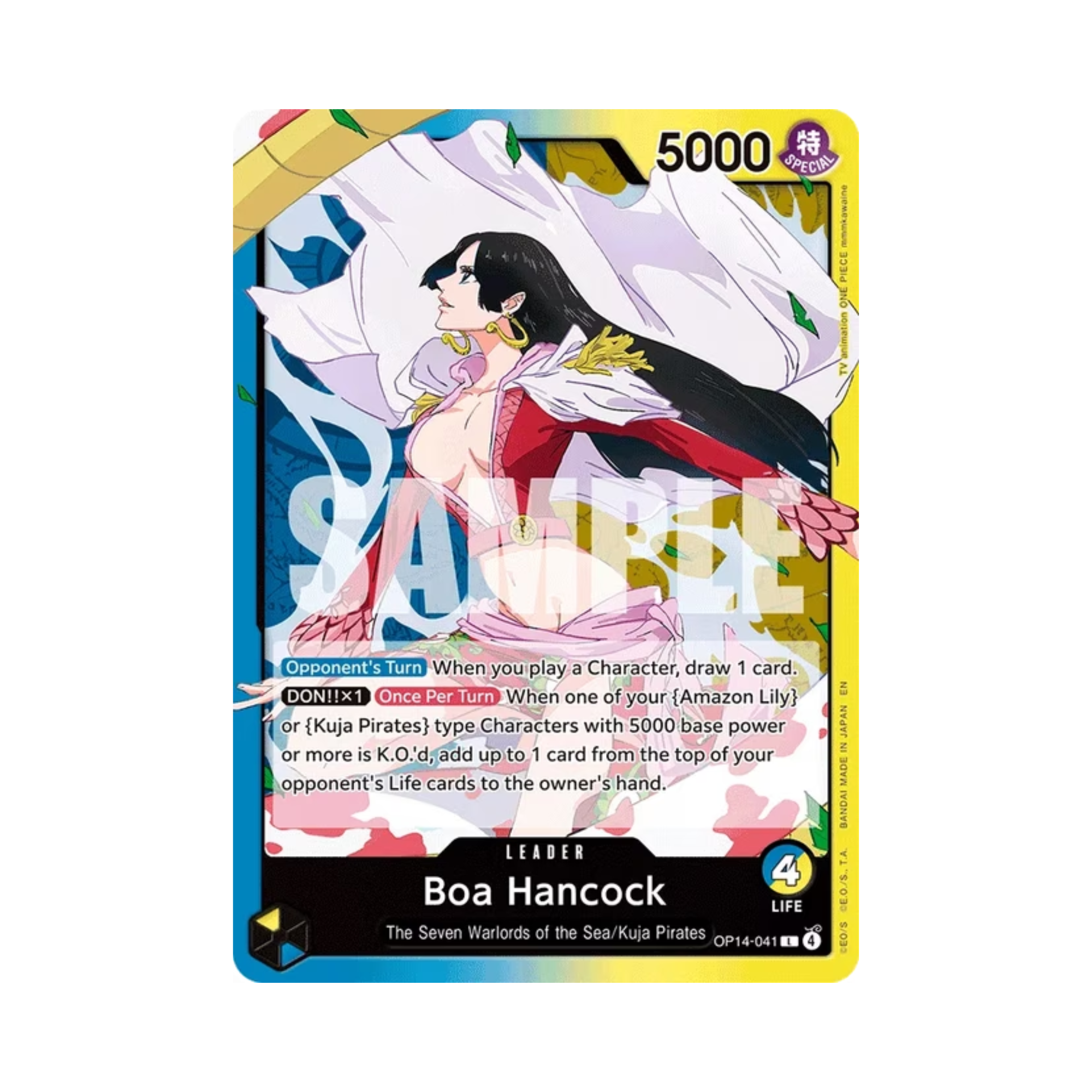 One Piece TCG: OP-14 The Azure Sea's Seven Sleeved Booster Pack
