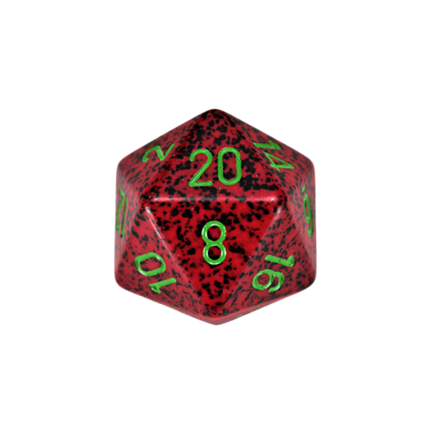 34mm 1d20 Speckled: Strawberry