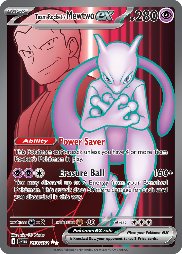Team Rocket's Mewtwo ex - Destined Rivals #213