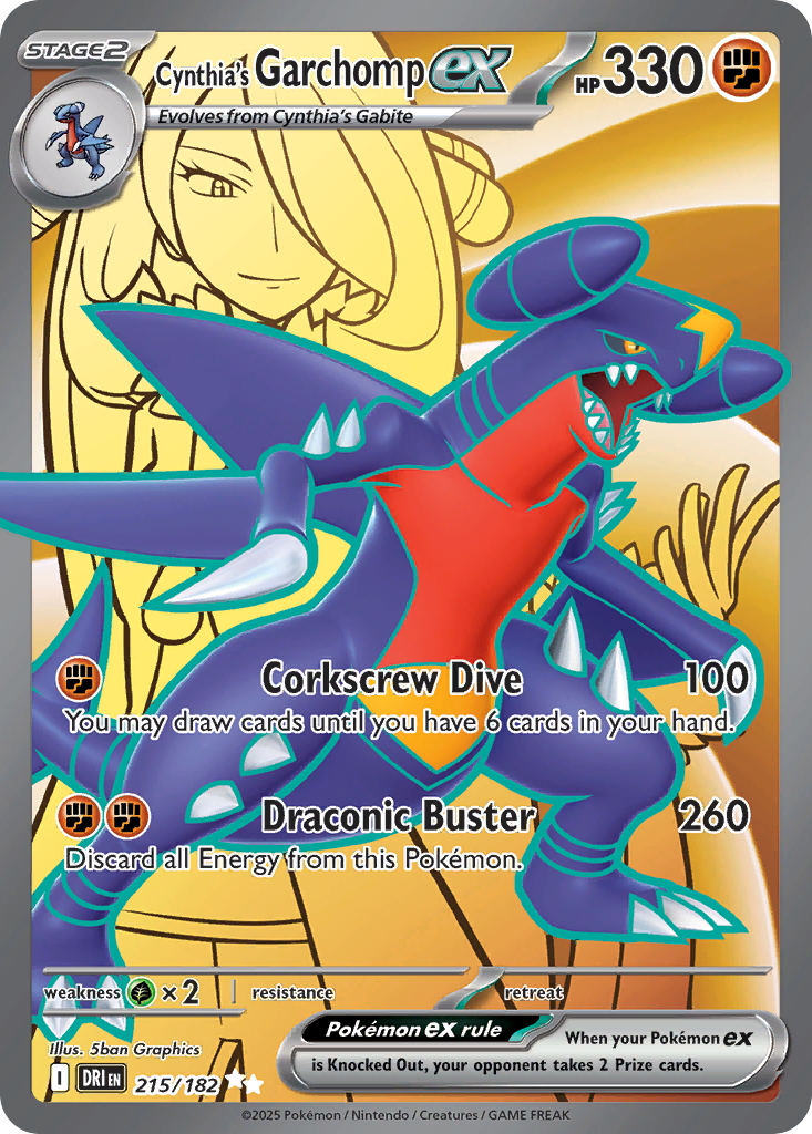 Cynthia's Garchomp ex - Destined Rivals #215