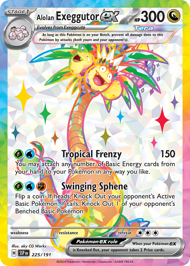 Alolan Exeggutor ex - Surging Sparks #225