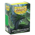 Dragon Shield Sleeves: Standard Matte Dual - Apple Green & Silver