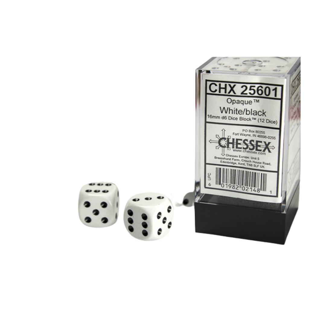 16mm 12d6 Opaque: White/Black