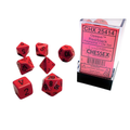 7-Die Set Opaque: Red/Black
