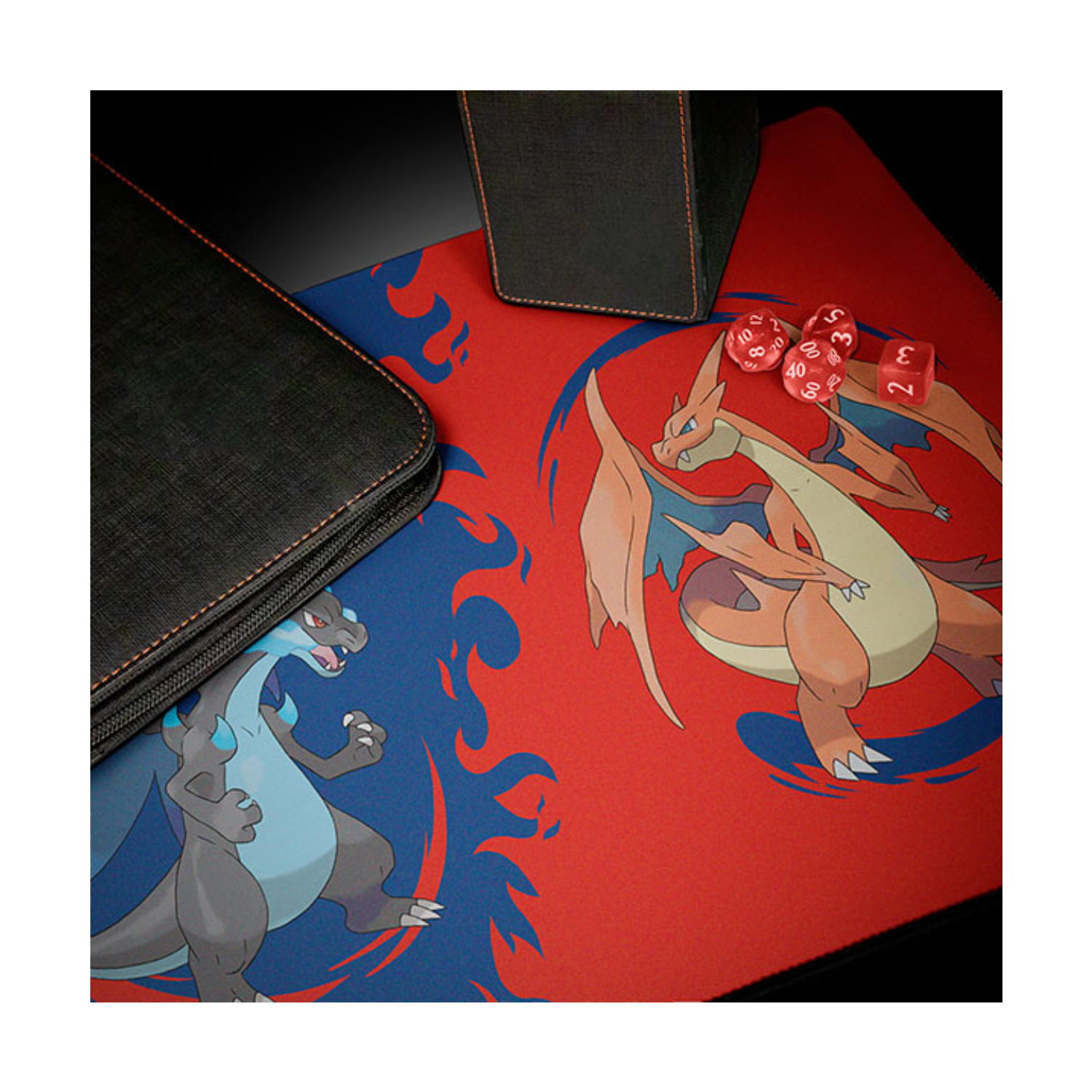 Playmat: Pokemon- Mega Charizard X and Mega Charizard Y