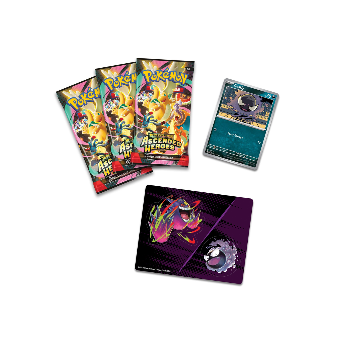 Pokémon TCG: Mega Evolution Ascended Heroes Tech Sticker Collection (Gastly)