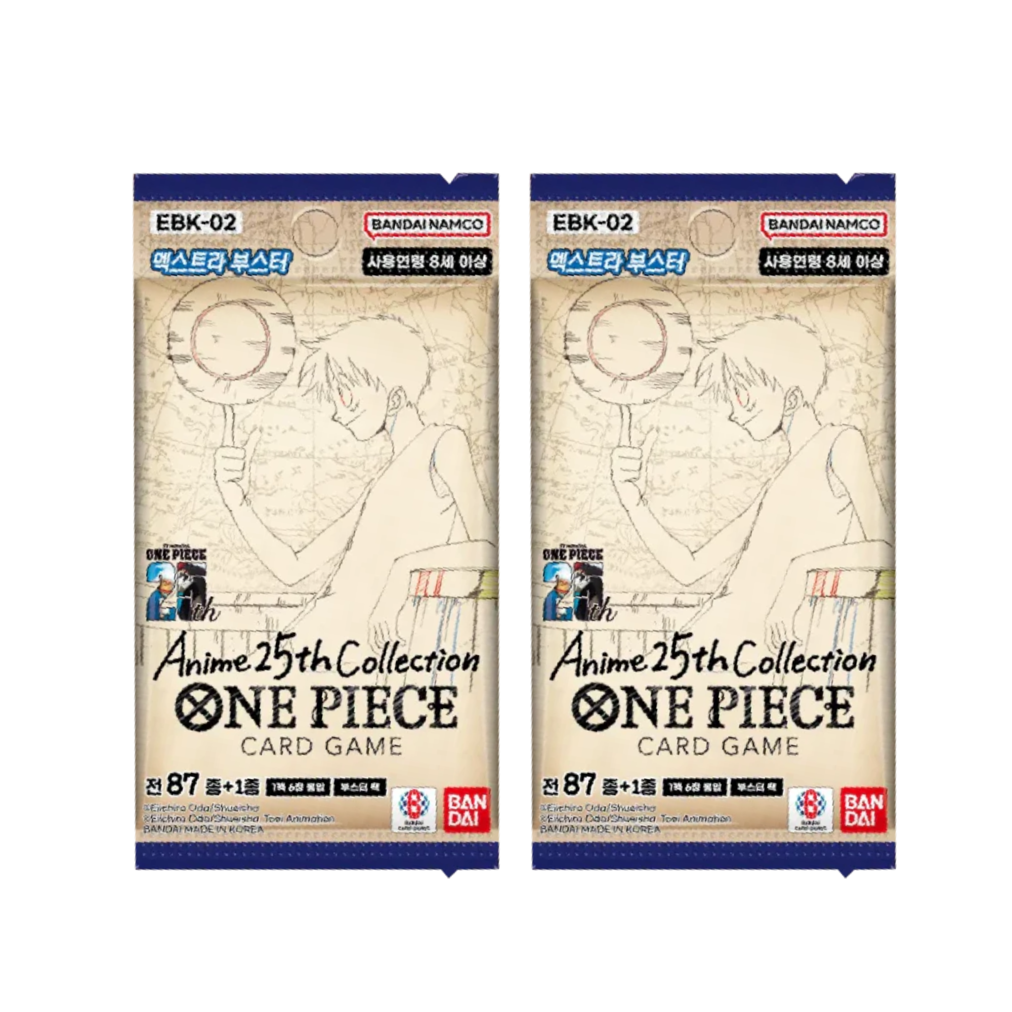 Korean One Piece TCG: EBK-02 Extra Booster: Anime 25th Collection Booster Pack