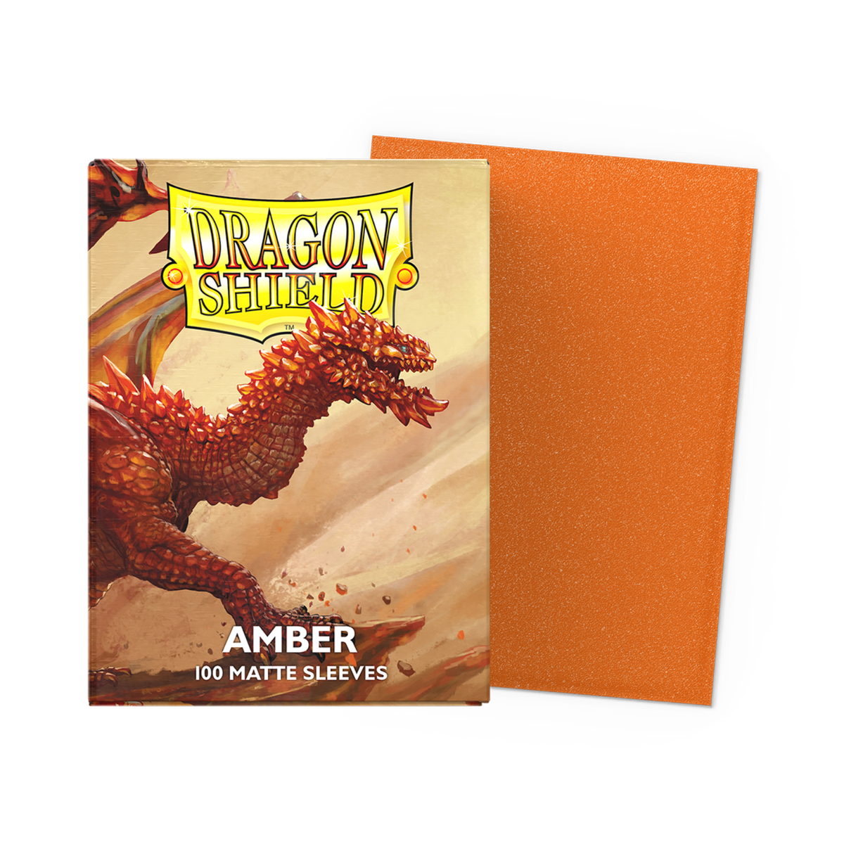 Dragon Shield Sleeves: Standard Matte - Amber 100CT