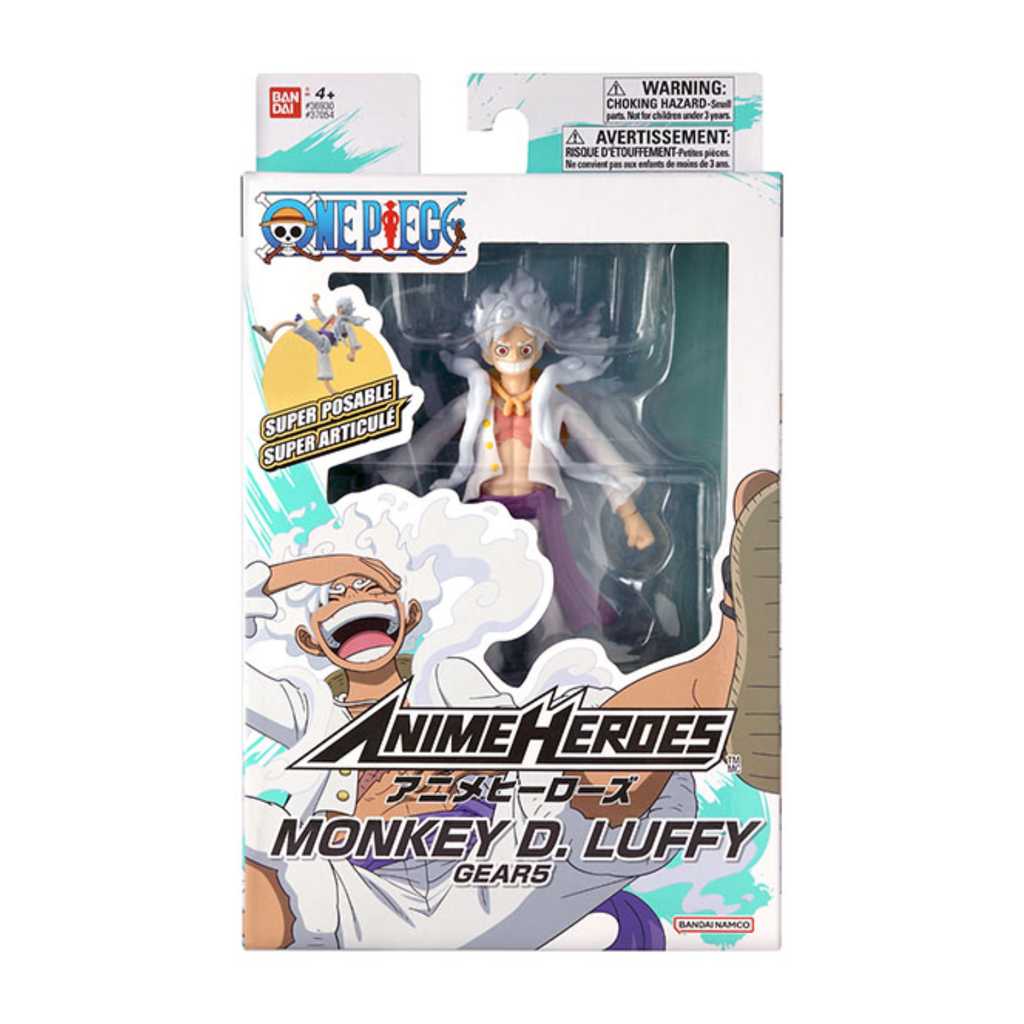 One Piece Figure:  Anime Heroes- Monkey D. Luffy,  Gear 5