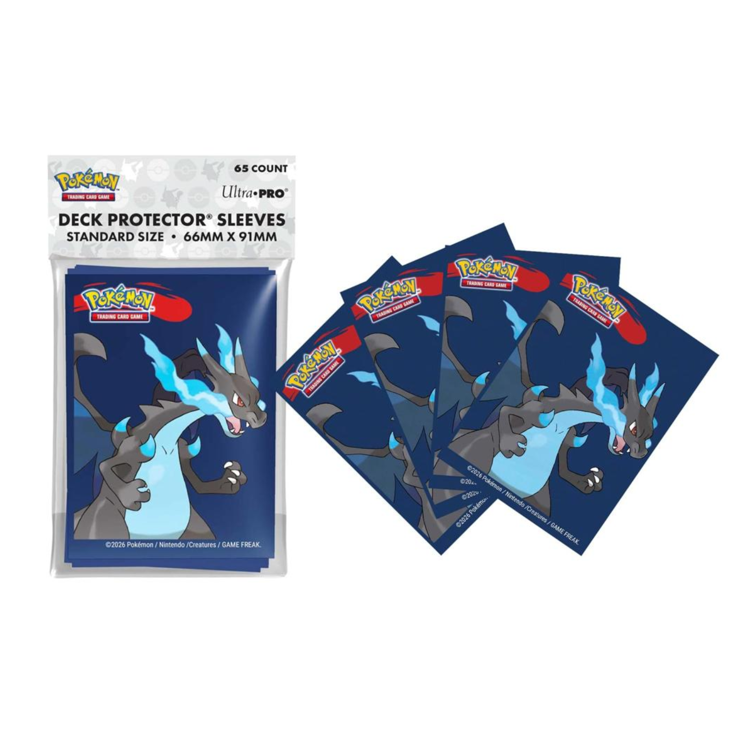 POKEMON: MEGA CHARIZARD X DECK PROTECTOR SLEEVES (65CT)