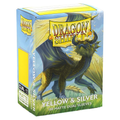 Dragon Shield Sleeves: Standard Matte Dual - Yellow & Silver