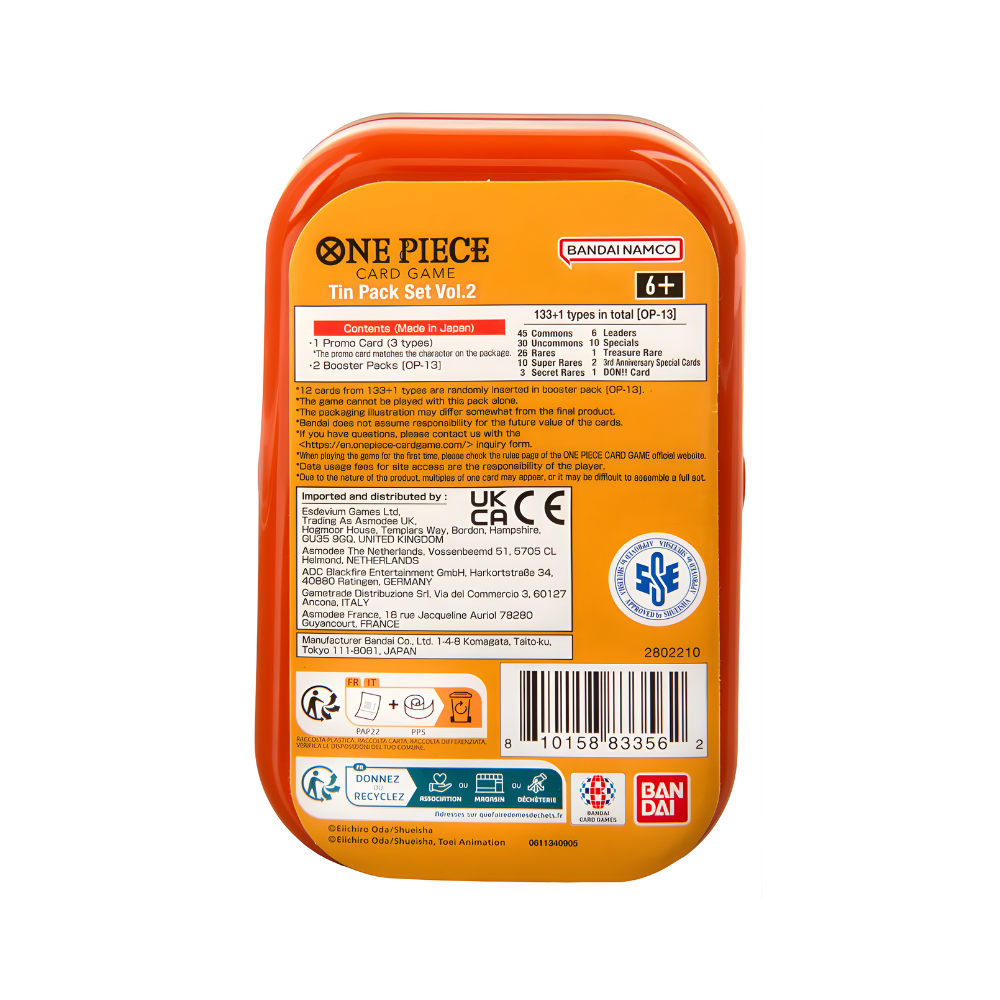 One Piece TCG: Mini Tin Volume 2 (Portgas D Ace)