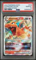 2022 POKEMON SWORD & SHIELD BRILLIANT STARS #018 CHARIZARD VSTAR BRILLIANT STARS PSA 10