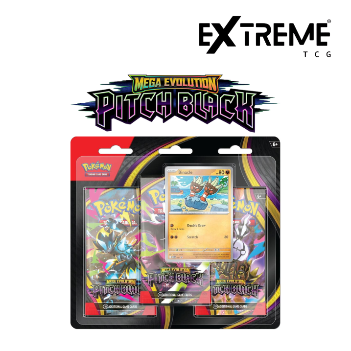Pokémon TCG: Mega Evolution Pitch Black 3-Pack Blister