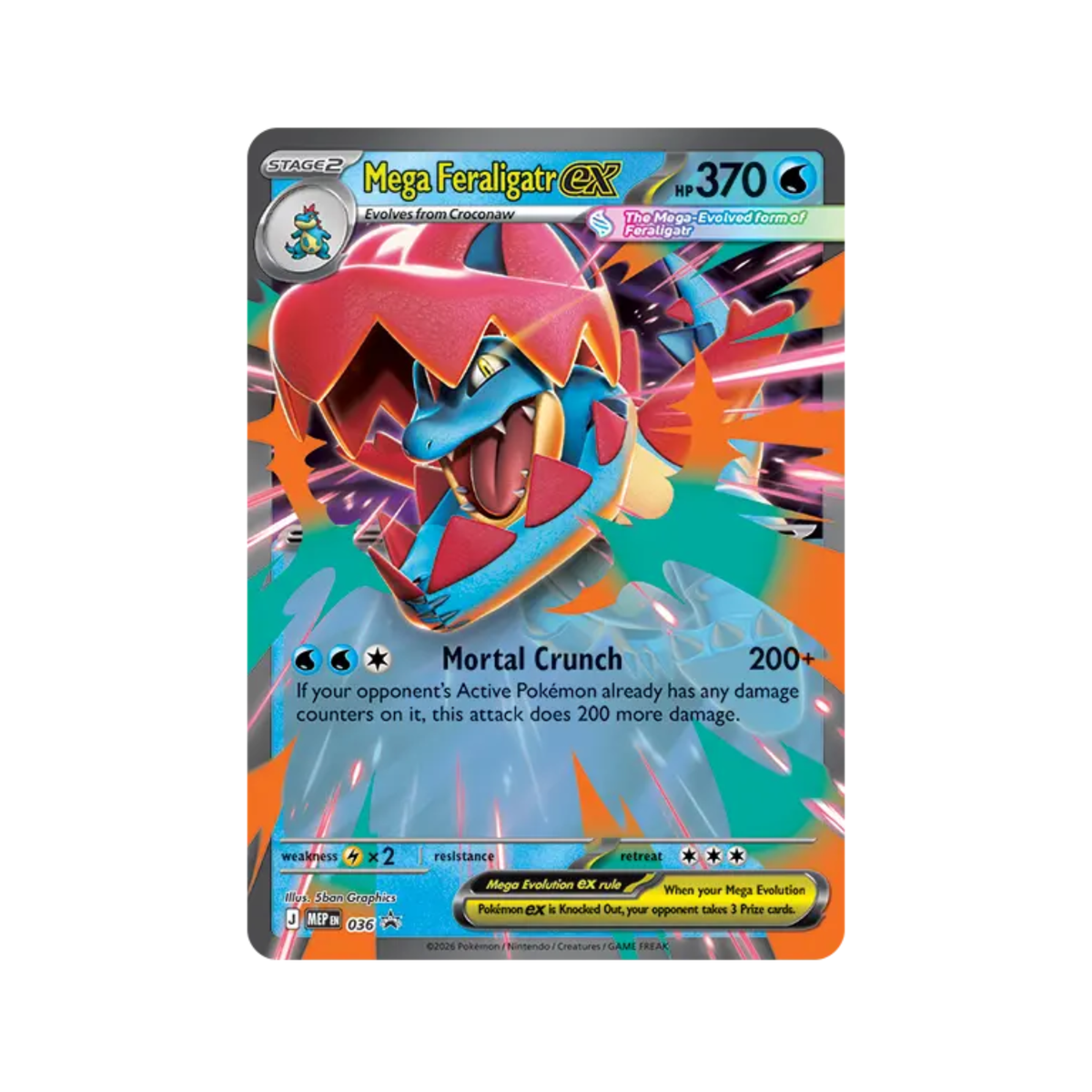 Pokémon TCG: Mega Evolution Ascended Heroes ex (Feraligatr)