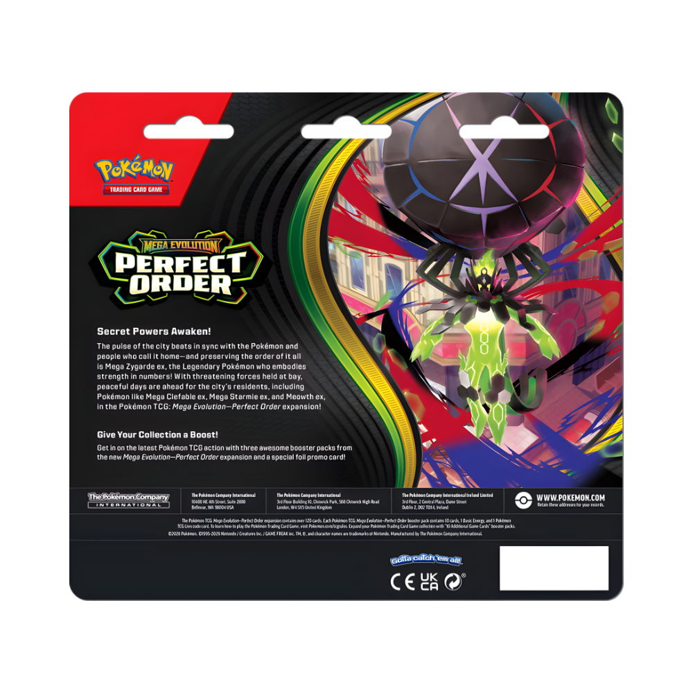 Pokémon TCG: Mega Evolution 03 - Perfect Order 3-Pack Blister