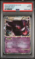 2010 POKEMON HEARTGOLD & SOULSILVER TRIUMPHANT #94 GENGAR-HOLO TRIUMPHANT PSA GOOD 2