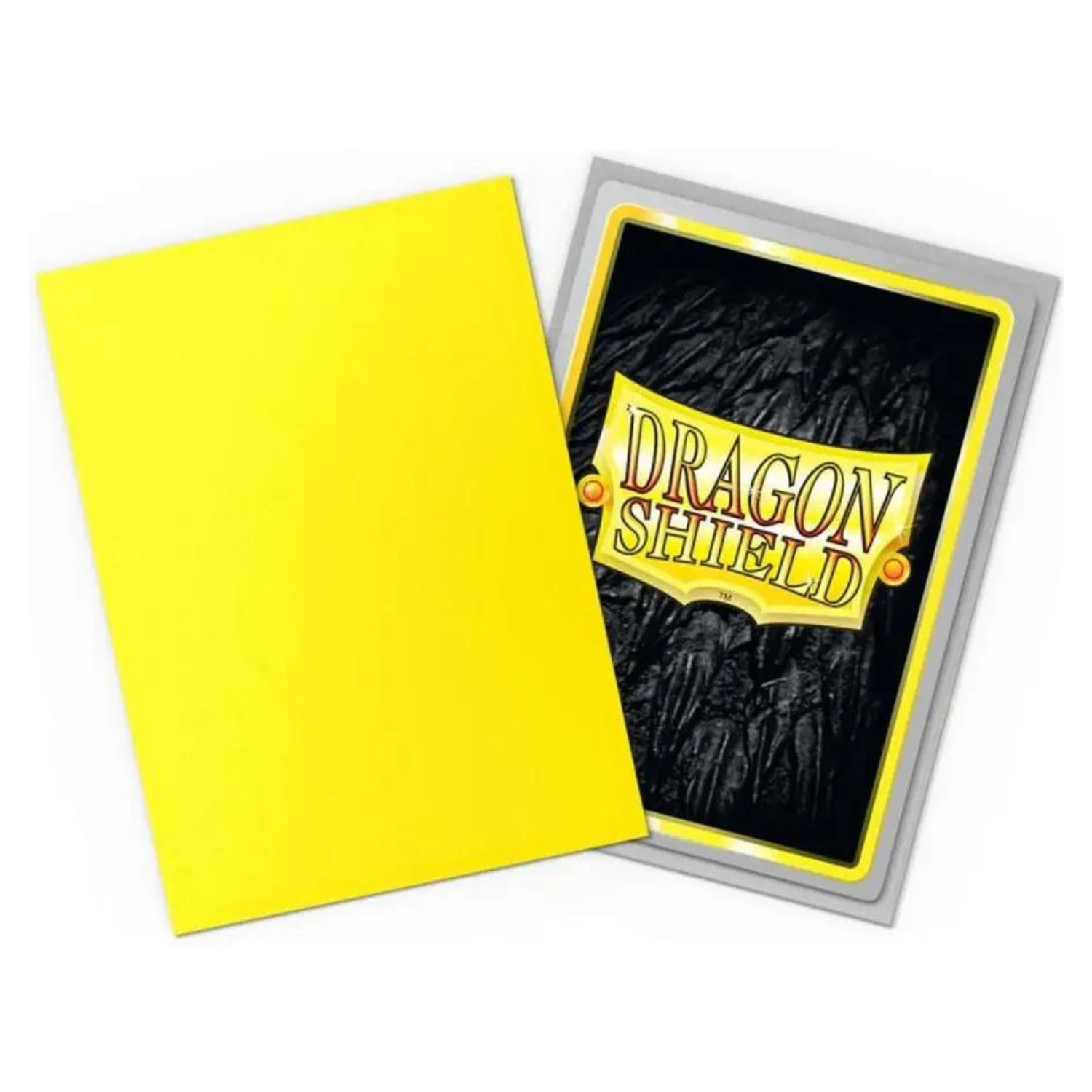 Dragon Shield Sleeves: Standard Matte Dual - Yellow & Silver