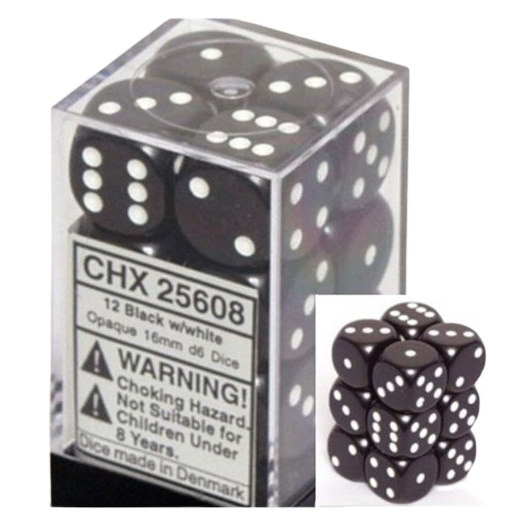 16mm 12d6 Opaque: Black/White