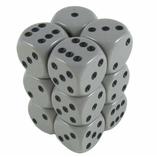 16mm 12d6 Opaque: Dark Grey/Black