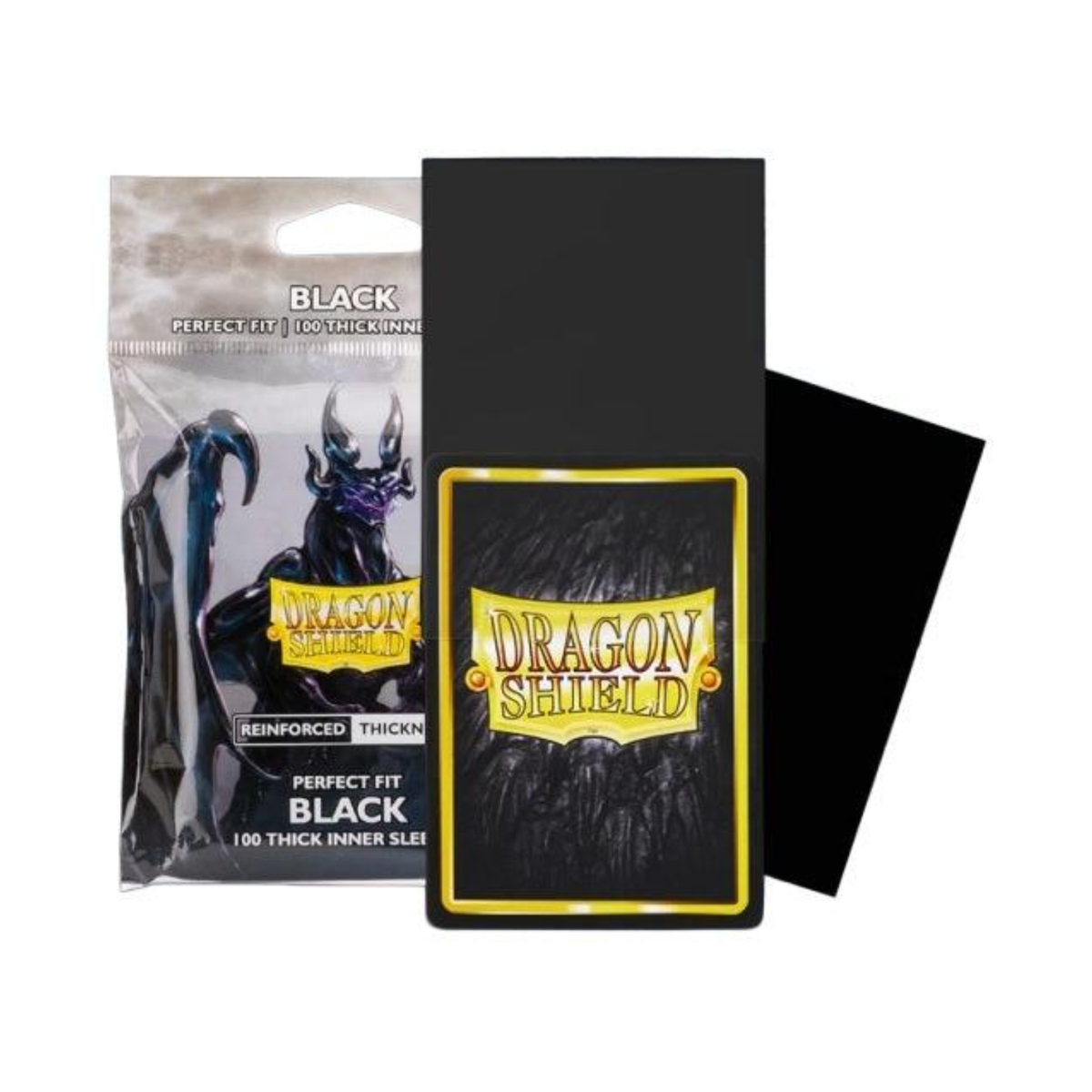 Dragon Shields: Perfect Fit Thick Inner Sleeves: Black
