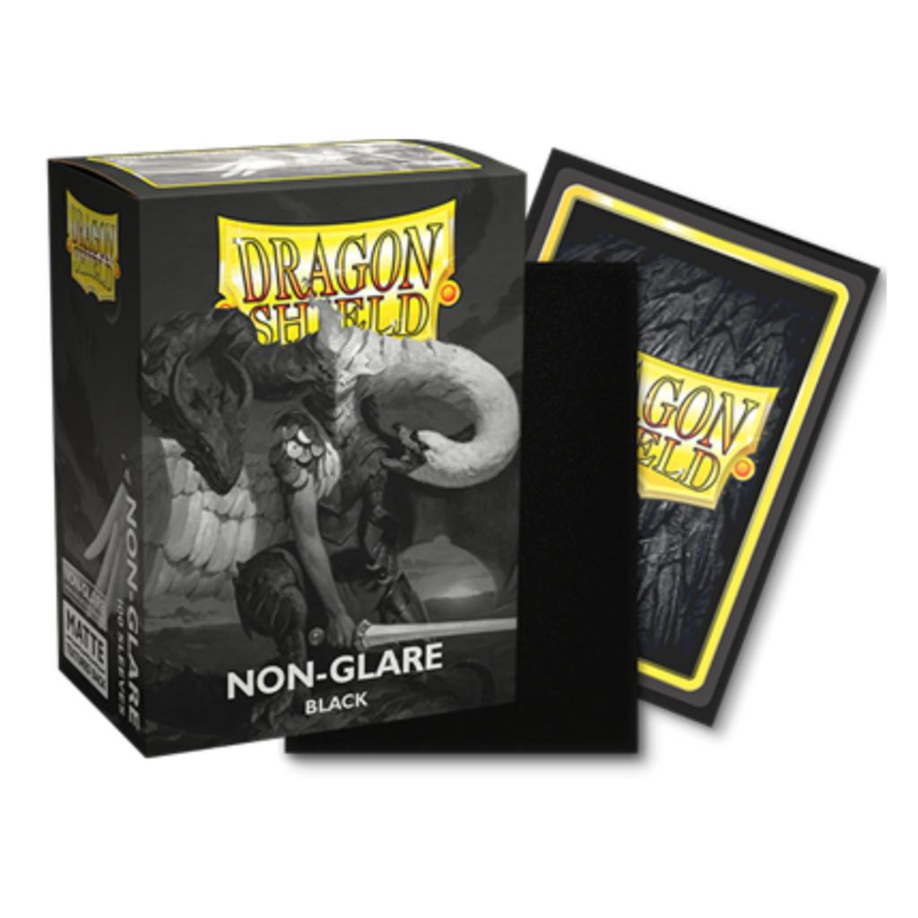 Dragon Shield Sleeves: Standard Non-Glare Matte - Black 100CT
