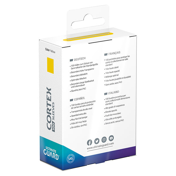 Card Sleeves: Cortex Standard Size- Glossy Yellow (100 ct.)