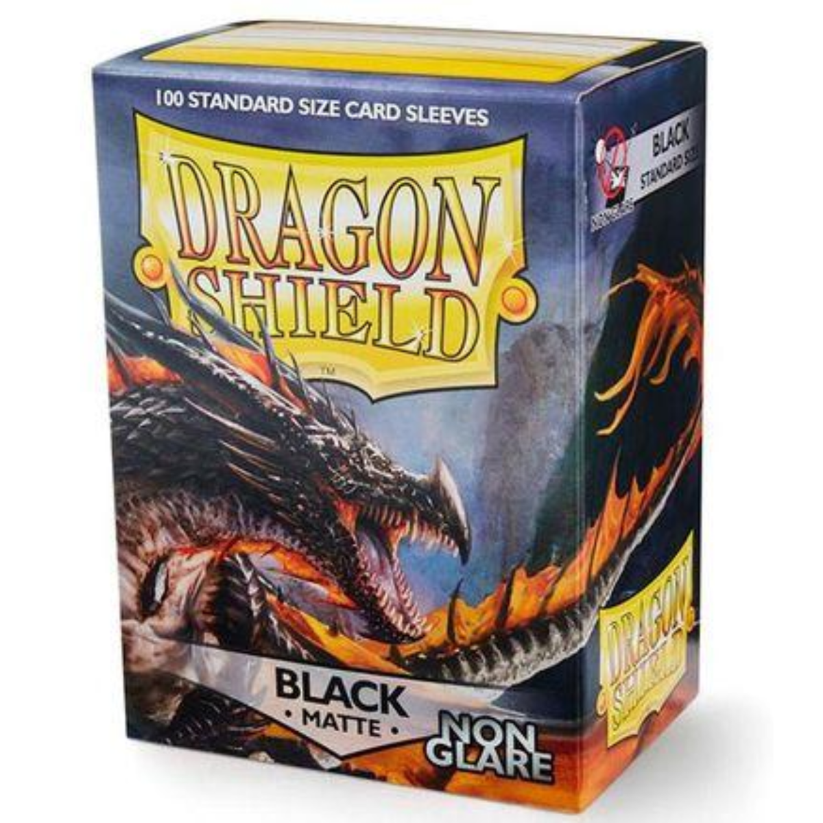 Dragon Shield Sleeves: Standard Non-Glare Matte - Black 100CT