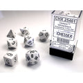 7-Die Set Opaque: White/Black