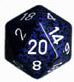 34mm 1d20 Speckled: Stealth