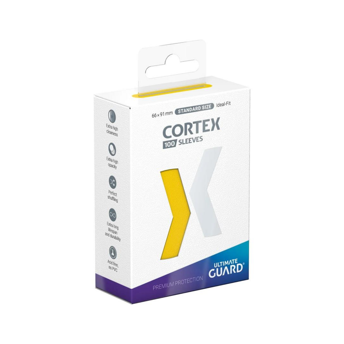 Card Sleeves: Cortex Standard Size- Matte Yellow