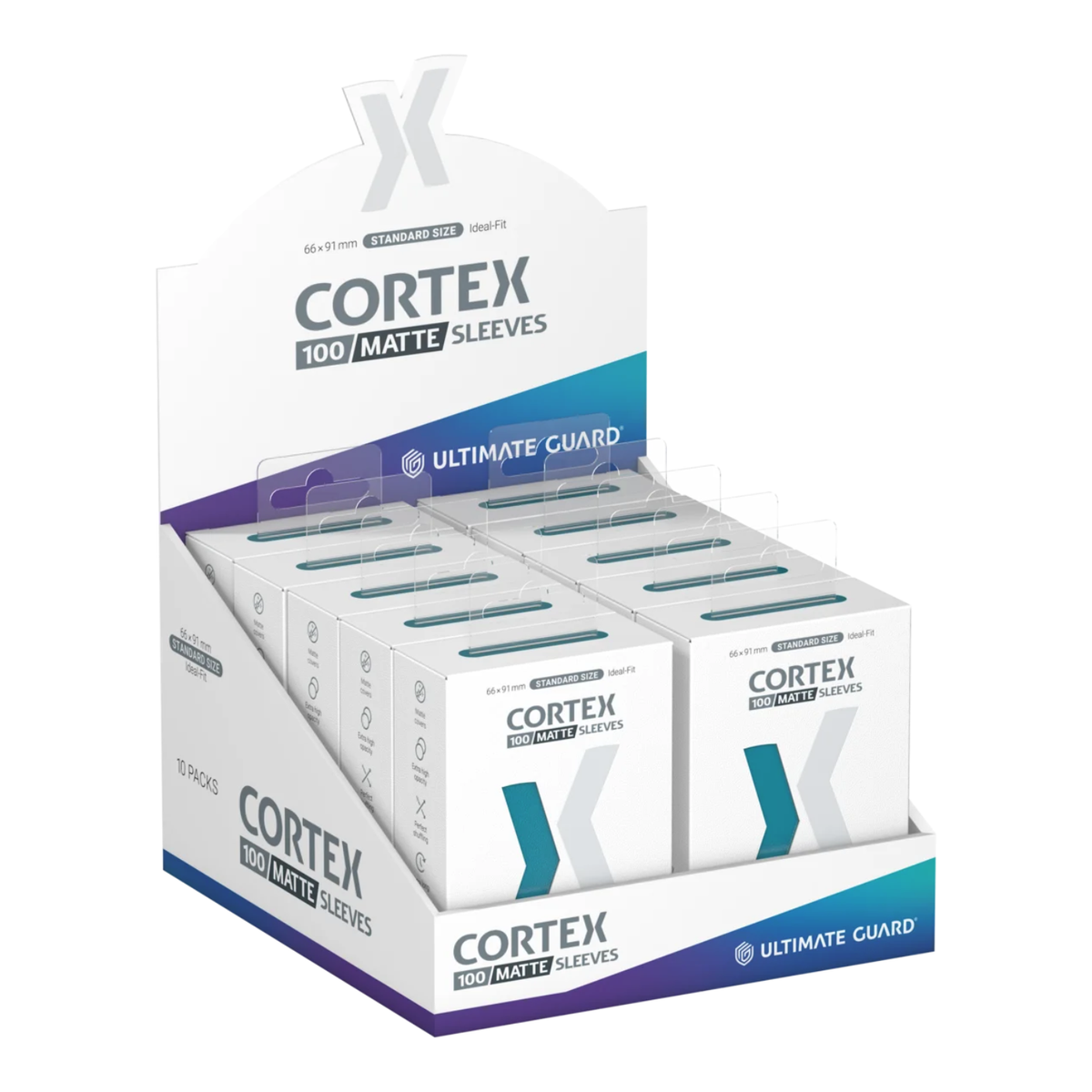 Card Sleeves: Cortex Standard Size- Matte Petrol