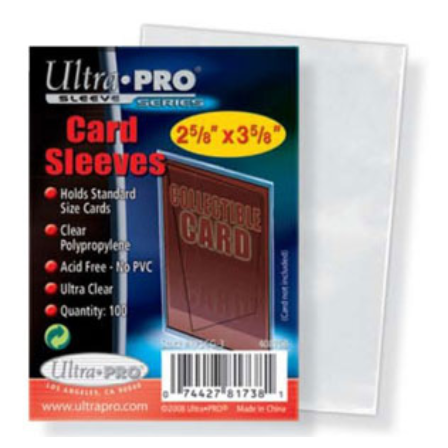 Topload Sleeve: 3x4 Clear Light (25)