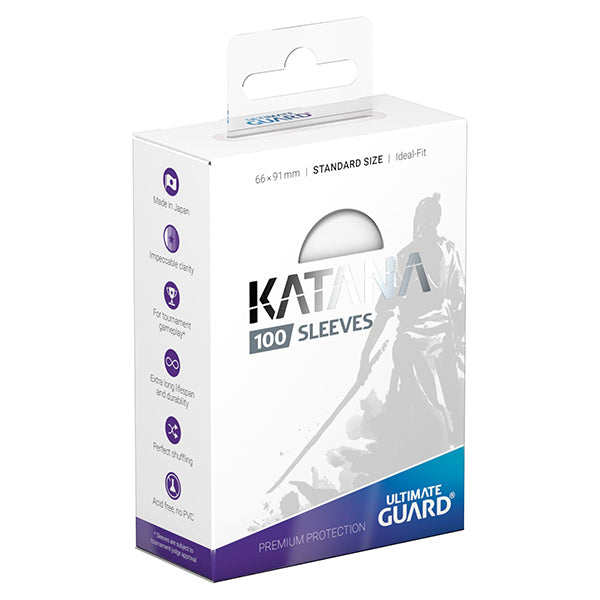 Card Sleeves: Katana Sleeves Standard Size- Transparent (100ct)