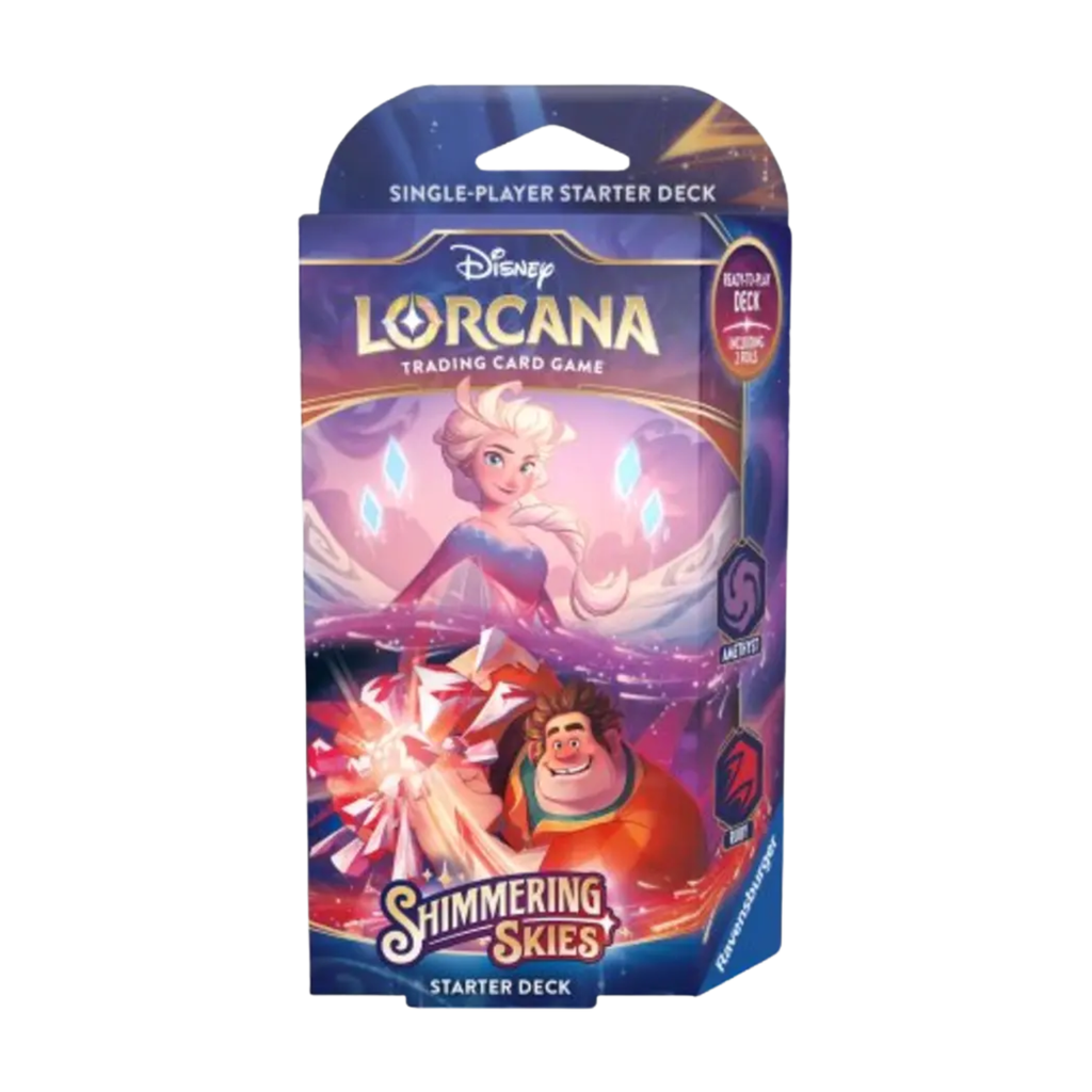 Disney Lorcana: Set 05- Shimmering Skies Elsa & Wreck-It Ralph deck