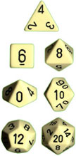 7-Die Set Opaque: Ivory/Black