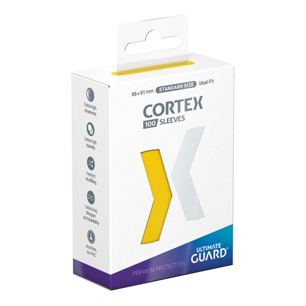 Card Sleeves: Cortex Standard Size- Glossy Yellow (100 ct.)