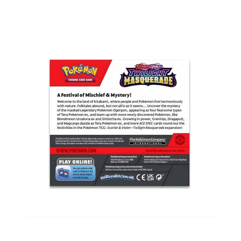 Pokémon TCG: Scarlet & Violet Twilight Masquerade Booster Box