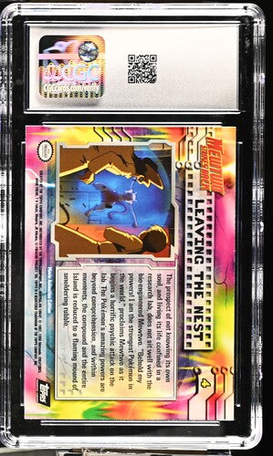 Leaving The Nest Pokémon Topps 1999 English Pokémon the First Movie Card Number 4 Second Print Silver Foil CGC 9